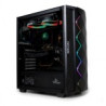 GABINETE GAMER YEYIAN ABYSS 2500, CON VENTANA LATERAL RGB , MIDI TOWER NEGRO, NEGRO