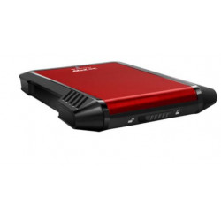 CARCASA ADATA EX500 XPG PARA DISCOS DUROS/SSD 2.5 PULGADAS 7MM/9.5MM SATA3/USB3.2 ROJO CASE PC