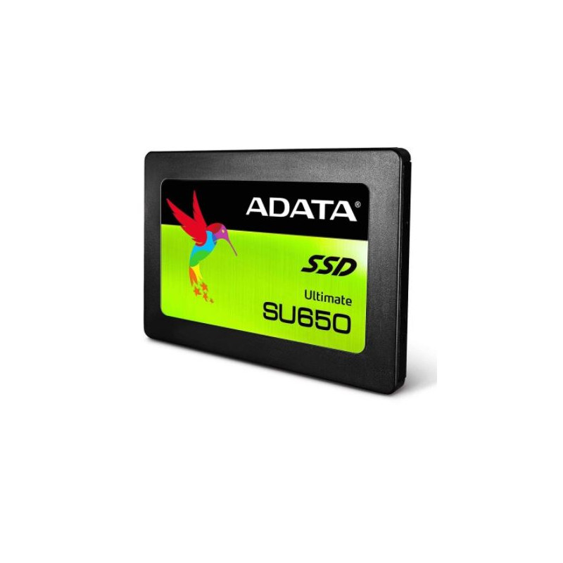 UNIDAD DE ESTADO SOLIDO SSD ADATA SU650 120GB 2.5 SATA3 7MM LECT.520/ESCR.450MBS SIN BRACKET PC LAPTOP