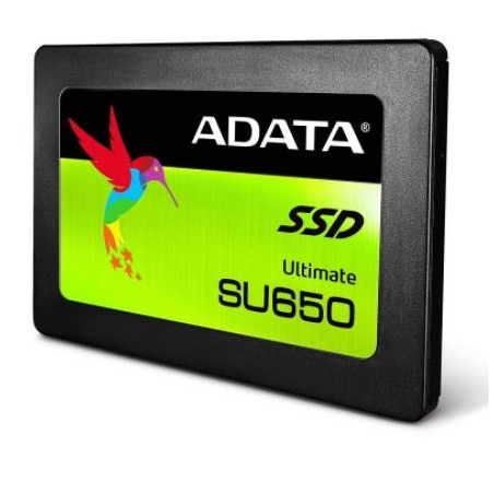 UNIDAD DE ESTADO SOLIDO SSD ADATA SU650 120GB 2.5 SATA3 7MM LECT.520/ESCR.450MBS SIN BRACKET PC LAPTOP