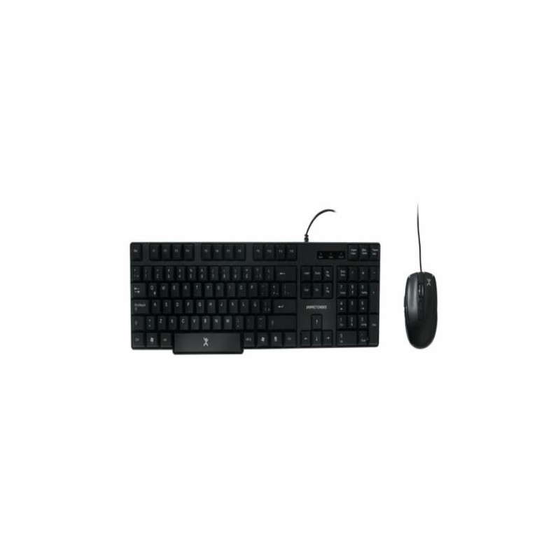 TECLADO ANTIDERRAMES / MOUSE OPTICO PERFECT CHOICE ALAMBRICO USB NEGRO