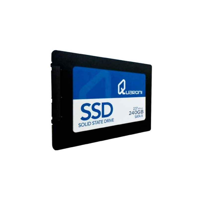 UNIDAD DE ESTADO SOLIDO SSD QUARONI 2.5 240GB SATA3 6GB / S 7MM LECT 520MB / S ESCRIT 330MB / S