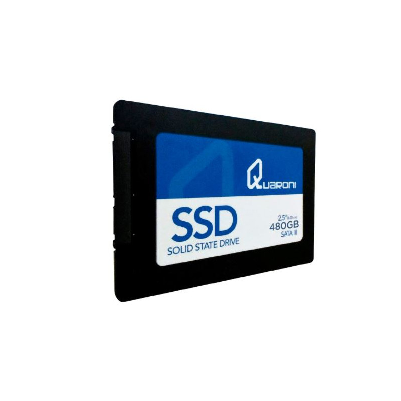 UNIDAD DE ESTADO SOLIDO SSD QUARONI 2.5 480GB SATA3 6GB / S 7MM LECT 520MB / S ESCRIT 450MB / S