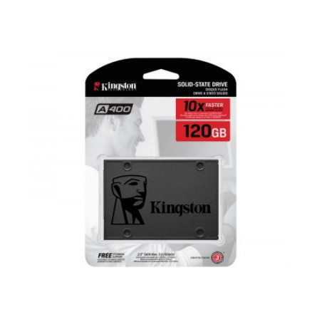 UNIDAD DE ESTADO SOLIDO SSD KINGSTON A400 120GB 2.5 SATA3 7MM LECT.500/ESCR.320MBS